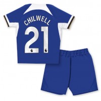 Camisa de time de futebol Chelsea Ben Chilwell #21 Replicas 1º Equipamento Infantil 2023-24 Manga Curta (+ Calças curtas)